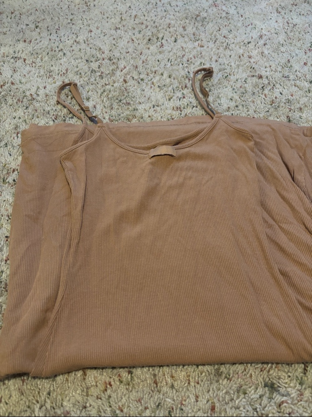 SKIMS Soft Lounge Long Slip Dress Tan